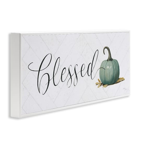 Stupell Industries Blessed with Pumpkin Framed Giclee Art